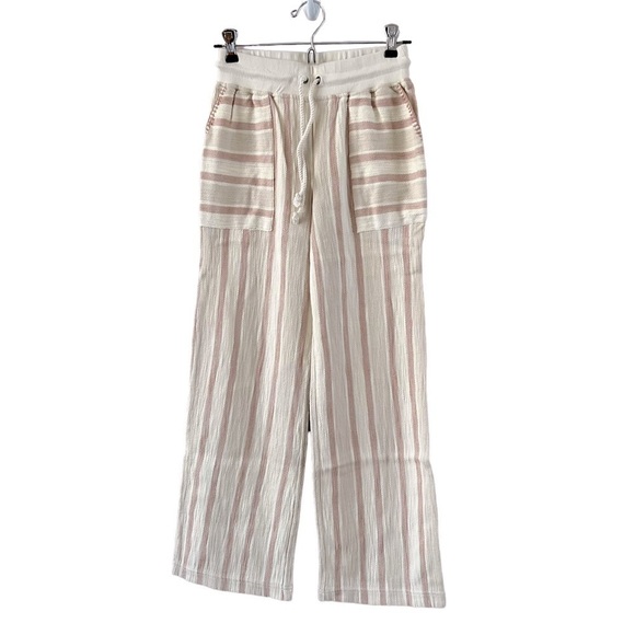 Faherty Day tripper pants Ladies size xs Daytripper stripe Pink cream beige - Picture 1 of 10